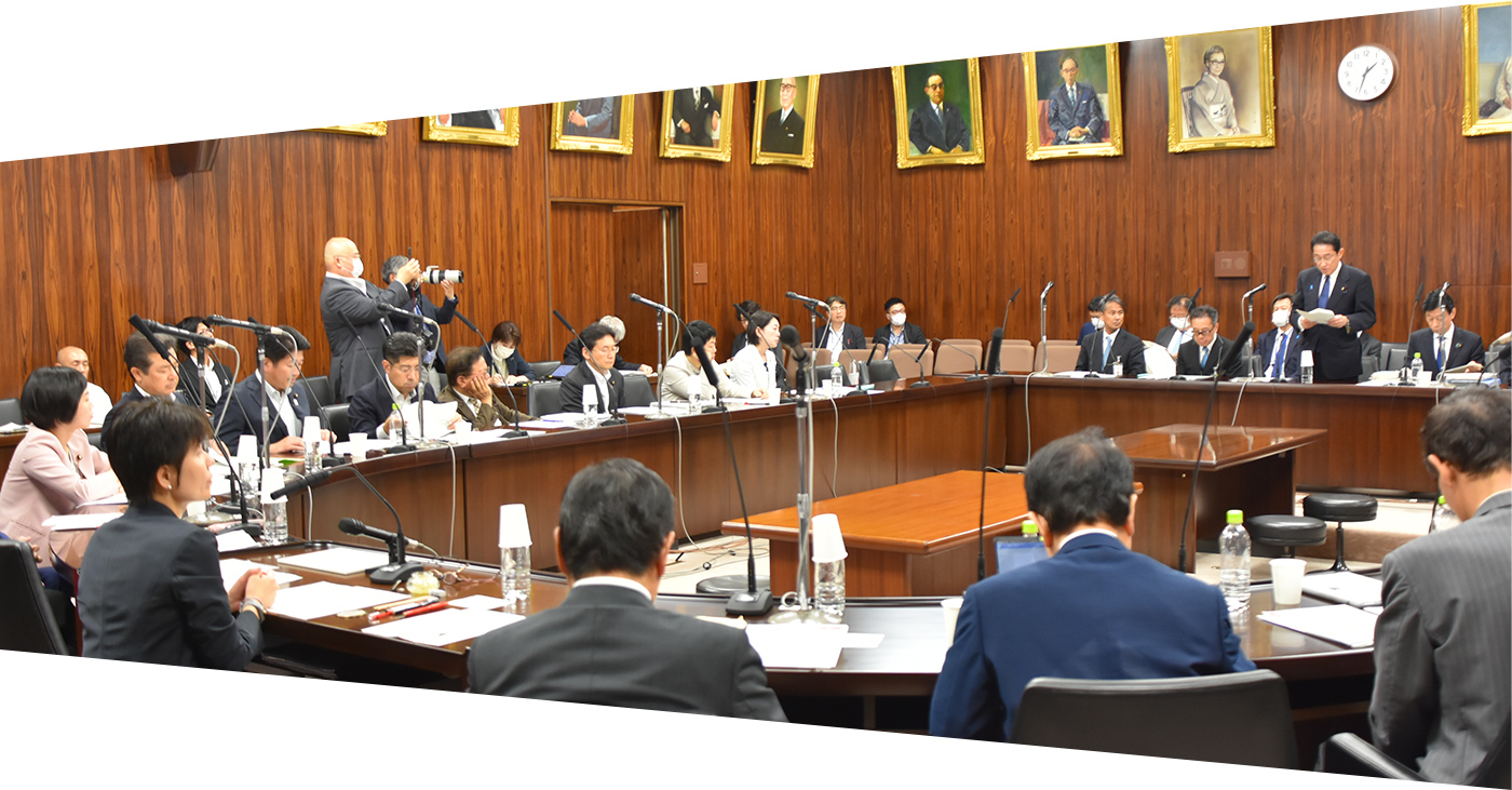 2023年5月 参議院経済産業委員会（内閣総理大臣に対する質疑）を主宰